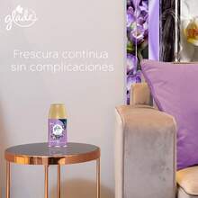 Glade Automático Aromatizante de Ambiente Continuo, Repuesto, Aroma Paraíso Azul, 175 g - Lavanda y Vainilla - Ver 3