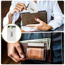 12/18/24/36Pcs Fundas para tarjetas con bloqueo RFID, portadores de papel de aluminio anti-escaneo y anti-deslizamiento, fundas para billetera y pasaporte con protección de bloqueo NFC, fundas de para tarjetas e identificaciones - Multicolor - Ver 7