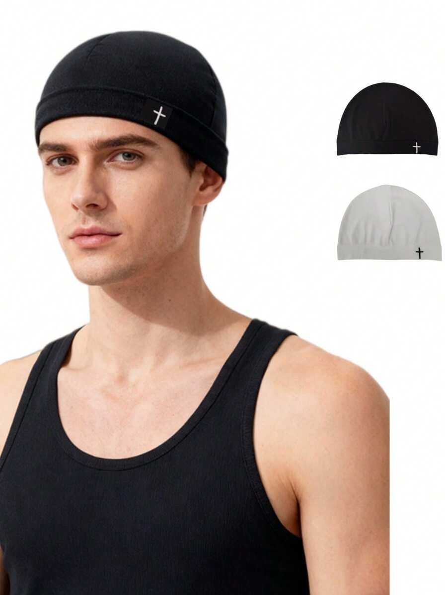 针织骷髅帽，街头风，适合徒步、户外运动、旅行、嘻哈、休闲穿着，男女通用，柔软针织，轻盈透气，保暖舒适，百搭时尚 - 十 - 查看 1