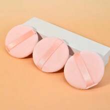 3pcs Powder Puff Set, Ultra Soft Flocked Makeup Sponge, Makeup Cosmetic Set, Dry & Wet Powder Puff, Suitable For Travel, Beauty Tool With Strap - Multicolor - View 8