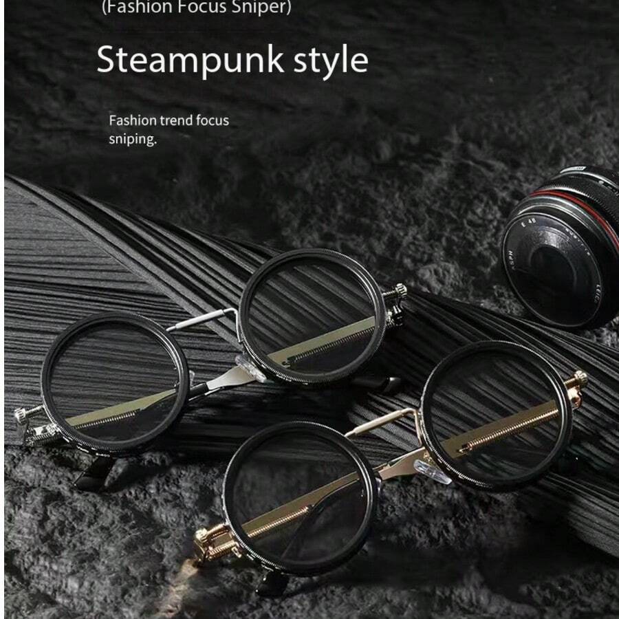 1 Or 3 Pairs Steampunk Style Rotating Color Changing Fashion Party Glasses - Multicolor - View 1