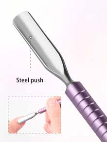 1 Set Callus Remover Kit: 6-In-1 Professional Callus Remover And Cutter, Stainless Steel Gel Nail Polish Scraper, Durable Nail And Foot Care Cleaning Tools For Manicure And Pedicure - Multicolor - View 9