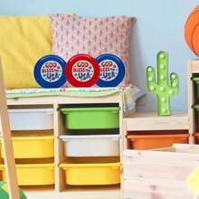 Fun Express Patriotic God Bless The USA Mini discos voladores 3.5 pulgadas paquete de 72 Colores surtidos (rojo azul) Perfecto para celebraciones del 4 de julio recuerdos de fiesta y eventos - como en la foto - Ver 5