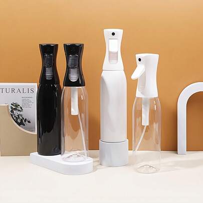 1 pieza Botella rociadora de niebla continua de alta presión, pulverizador de atomización ultrafina, adecuado para hidratación del cuidado del cabello, limpieza, riego de jardín, rociador de niebla de alta presión de 200/300/500ml, atomización ultrafina, limpieza multiusos, cuidado del cabello, riego de jardín, botella recargable para viajes