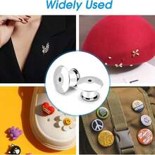 20pcs Gold & Silver Plated Brooch Clasps, Enamel Lapel Pins, Jewelry Making Components - 20pcs - View 6