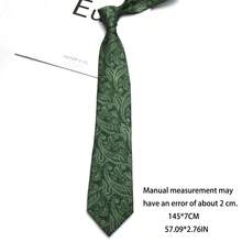 1pc Printed Handmade Unisex Necktie, Suitable For Casual, Business, Street, Daily Wear, And Parties - Multicolor - View 7