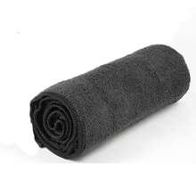 1/5 piezas Toalla de pelo de microfibra negra, toalla de salón, toalla absorbente suave para secar el cabello, adecuada para gimnasio, baño, spa y cuidado de belleza en el hogar - Negro - Ver 7