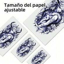 Impresora Térmica Tatuaje St81 Inalámbrica Bluetooth Pro aretes accesorios accesorios para el cabello juguetes de niña y2k spiderman sticker tatuajes temporales brackets falsos piercing estrellas tatuajes - Negro - Ver 7