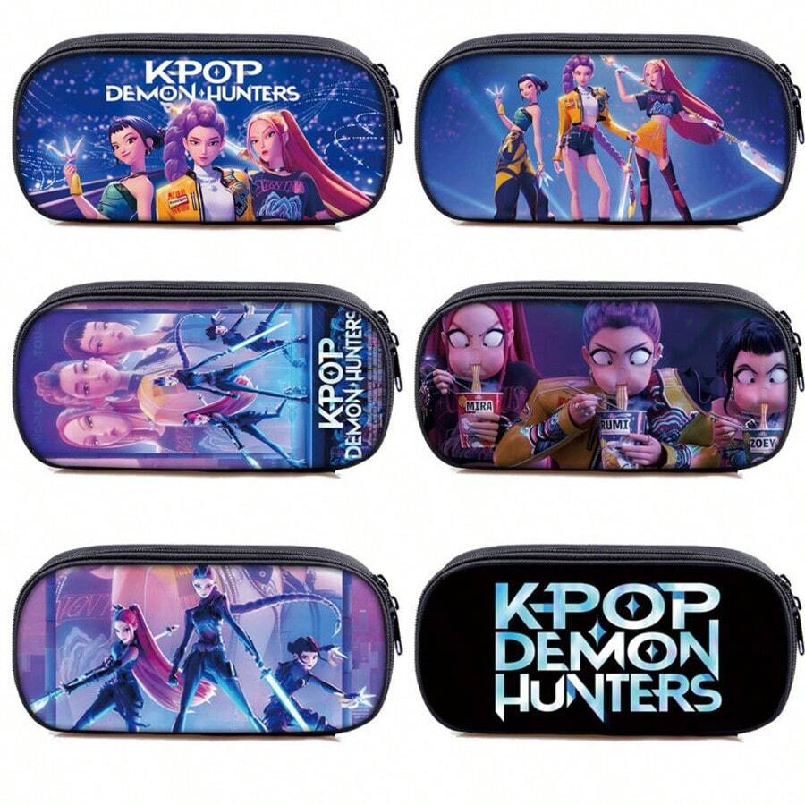 Hasbro Bộ 6 hộp đựng bút hình nhóm nhạc nữ K-Pop phù thủy, hộp đựng văn phòng phẩm nhiều tầng dung tích lớn. - Xem 1