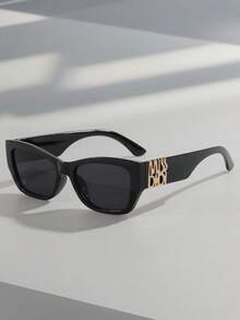 New Retro Square Fashionable Versatile Elegant Fashion Glasses, Essential Accessory For Outings And Vacations - Multicolor - View 3
