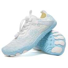 Ombre Ripple Amphibious Water Shoes, Breathable Mesh Quick-Drying, Anti-Slip Durable Outsole, Unisex Outdoor Wading, Rafting, Hiking Shoes - White Moonlight - View 1
