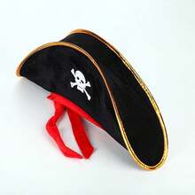 1 pieza Sombrero de pirata del Caribe, accesorio de disfraz de pirata para adultos, accesorio de Halloween - Multicolor - Ver 10