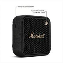 Marshall Willen II 便携式蓝牙音箱,无线户外迷你扬声器,17 小时以上播放时间,IP67 防水防尘,快速充电,内置麦克风,深沉低音,Hi-Fi 音质,适合旅行、海滩派对 - 查看 8