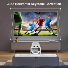 GAWFOLK XBJ Portable Projector 4K, 1080P HD Home Cinema Electronic Projector, Built-In Speaker, Auto Keystone & 180° Rotation, Projector For Movies, Gaming, Office, Kids Learning, Camping & Back To School - UK Plug(220-240V) - View 5