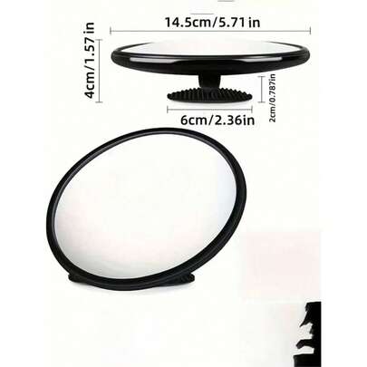 1 Chiếc gương tròn lồi màu đen thanh lịch theo phong cách Art Deco - Gương trang trí tường bằng nhựa nguyên khối, phù hợp cho phòng khách và phòng ngủ, không cần nguồn điện, nhẹ và trang nhã, đặt ngang, trang trí nhà hiện đại, lựa chọn hàng đầu để chụp ảnh trang trí phòng.