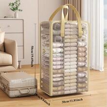 Transparent Visible Storage Bag, Reinforced Sturdy Handle, Zipper Organizer, Suitable For Seasonal Clothing, Blankets, Seasonal Apparel And Bedding, Great For Home Organization And Moving - View 11