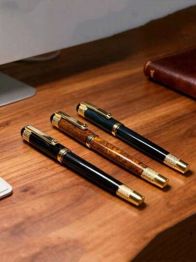 1 pieza Bolígrafo de bola de metal premium, que combina bolígrafo y bolígrafo de firma - Un regalo ideal para hombres, esposos y una opción perfecta para el cumpleaños del padre. Este set de regalo de oficina empresarial cuenta con un recambio de tinta negra de 0.7 mm, adecuado para la oficina, ocasiones de negocios, temporada de regreso a clases, suministros de oficina diarios y para regalar.