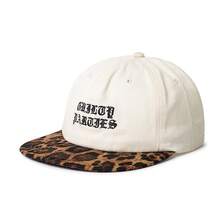 1pc Women's Flat Brim Baseball Cap, " PARTIES" Gothic Embroidery With Leopard Print Brim, Adjustable Buckle Back Closure, & Edgy, Perfect For Streetwear & Casual Outfits - BaoWenPYanBCap - View 7