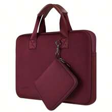 1pc 13-13.5 Inch Laptop Sleeve, Made Of Elastic Neoprene Material, With Handle And Small Storage Pocket, Provides Full Protection - View 5