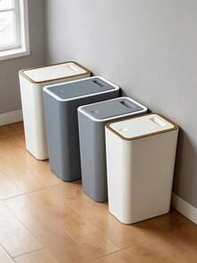 1 thùng rác nhựa hình chữ nhật, có 2 kích cỡ và nhiều màu sắc để lựa chọn, thiết kế kín khí, chống mùi, không cần nguồn điện, thích hợp sử dụng trong nhà bếp, văn phòng. - Nhiều màu - Xem 10