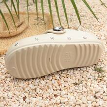 2026 Spring New Sweet & Cool Star Thick Sole Minimalist Non-Slip Closed Toe Slippers, Versatile Casual Beach Sandals - Khaki - View 6