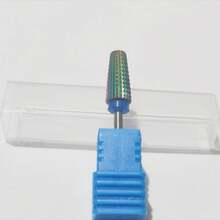 1/5 Pcs Double Hand Tungsten Steel Carbide Nail Drill Bit & Best Dip Powder Remover Straight-Tooth Thread Nail Drill Bit Nail Surface Buffing Tool - Multicolor - View 11