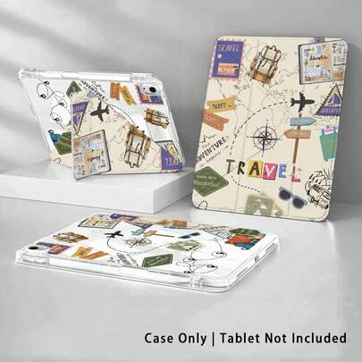 Ốp bảo vệ bằng pha lê acrylic có chân đế, hiệu ứng sơn màu sắc rực rỡ, tương thích với Samsung A9/A9+/S9/S9FE/A11/A11+/S11/S10 FE/S10 FE+/S10 Lite, họa tiết máy bay, hành lý, kính mắt, phối hợp màu sắc, tương thích với iPad A16 2025, Air 11/13, M3 2025, Mini 7 A17, Pro 2024, Air 11/13, M2 2024, Pro 11/13, M4 2024, Pro 12.9, thế hệ 7/8/9, 10.2, thế hệ 10, 10.9, Air 4/5/6/7/8, 10.9, Pro 11, thế hệ 4/5/6, Mini 6, tương thích với , SE 11, Honor, Matepad SE 11.