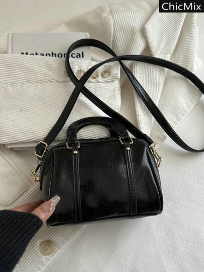 Solid Color Versatile Mini Minimalist Elegant Handbag, Classic Versatile Texture Women's Diagonal Shoulder Bag, Suitable For Shopping, Wallets, Shopping, Young Women, College Students, Newcomers, And White-Collar Workers. They Are Very Suitable For Offices, Universities, Work, Business, Commuting, Outdoor Activities, Travel, And Outings