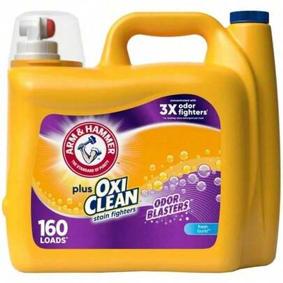 Plus OxiClean Stain Fighter Liquid Laundry Detergent, Fresh Scent, 32.5 Fl Oz (25 Loads) | Powerful Stain Remover & Odor Eliminator | Long-Lasting Freshness | HE & Standard Washing Machine Compatible | Effective In All Water Temperatures (Including Cold Water) | Concentrated Formula For Deep Dirt & Tough Stain Removal | Gentle On All Fabrics | Ideal For Everyday Laundry, Household Use & Busy Families | Value Size For Reliable Cleaning Performance