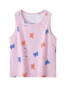 4pcs Girls' Sleeveless Camisole Tops, Lightweight Layering Tank Top For Summer, Suitable For 4-12 Years Old - Multicolor - View 4