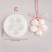 Cetakan Silikon Motif Bunga Kamelia/Cherry Blossom Ukuran Besar, Cetakan Resin Plaster, Cetakan Lilin Plaster 3D - bunga - View 4