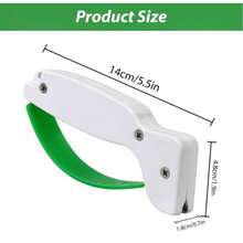 1-Pack Tungsten Steel Knife Sharpener, PVC Material, Manual Knife Sharpening Tool, Suitable For Pocket Knives, Serrated Knives, Axes, And Machetes - Repair And Maintain Kitchen Knives, Knife Sharpening Set - Multicolor - View 8