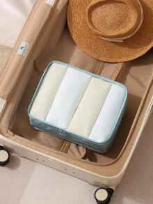 3pcs Travel Bags, Large Capacity Clothing Storage Bags, Luggage Organizer - Dusty Blue - View 7