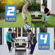 Home Folding Foosball Table - Brown Foldable - View 6