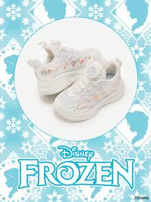 Disney 冰雪奇缘官方授权联名款 | 一系列儿童运动鞋，包括艾莎公主运动鞋、安娜公主运动鞋和阿伦黛尔公主运动鞋，适合日常假日运动和户外穿着。舒适防滑、耐磨透气，呵护双脚。（儿童运动鞋、童鞋、女童鞋） - 白色 - 查看 2
