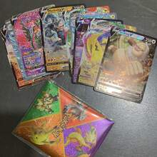 pokemon 10张动漫角色卡片，卡通角色对战卡片，益智桌面游戏卡片，塔罗牌风格收藏卡片，学生趣味对战游戏卡片，动漫周边益智玩具卡片，休闲娱乐卡片 - 彩色 - 查看 9