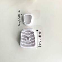 Khuôn cắt khuyên tai bằng đất sét kiểu Bohemian/Khuôn làm đồ gốm mềm, thích hợp để làm khuyên tai và trang sức bằng đất sét mềm, dụng cụ cắt đất sét mềm, dao tạo hình đất sét, dụng cụ thủ công DIY bằng đất sét mềm, dụng cụ cắt đất sét, khuôn làm khuyên tai, khuôn làm trang sức bằng đất sét mềm. - trắng - Xem 8