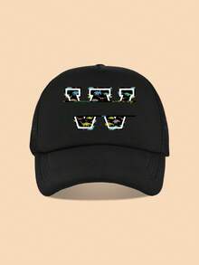 Mũ lưỡi trai lưới trẻ em in hình khủng long hoạt hình và 26 chữ cái, kiểu dáng thời trang, đa năng, thích hợp làm quà tặng, cho bé trai sử dụng hàng ngày, đi du lịch, cắm trại, leo núi. - màu đen - Xem 26