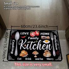 1 tấm thảm trải sàn nhà bếp dày, thảm trải sàn nhà bếp bằng sợi polyester với họa tiết dụng cụ nhà bếp in trên đó, thích hợp cho nhà bếp, phòng khách, hiên nhà, ban công và trang trí nhà cửa, thảm có rãnh mềm mại, thảm lối vào, thảm nhà bếp, thảm phòng tắm, có thể giặt máy, thảm chữ chống bụi, đồ trang trí nhà cửa dịp lễ - Thảm nhung pha lê, thảm phòng khách, thảm phòng ngủ, thảm có thể giặt, thảm lông ngắn, thảm thoải mái, mềm mại dưới chân, thảm trang trí nhà cửa, tạo thêm sự ấm áp, thảm thời trang. - A - Xem 15