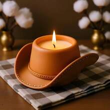 Western Cowboy Hat Candle Mold Western Cowboy Hat Silicone Candle Molds For Candles MaFKing Resin Casting Aromather.Apy Candles Wax Polymer Clay Home Decoration - StyleC - 查看 4