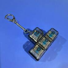 Fidget Keychain Multi-Key Click Toy - Portable Keyboard Simulator For Anxiety & Focus, Silent Office Desk Gadget, Stress Relief Gift For Adults - Multicolor - View 4