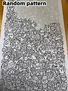 Mini Pattern Sketchbook - Sketch And Line Drawing Notebook, Suitable For Sketching Practice, Adult Drawing Training And Leisure Time, Can Be Used As Leisure Gift, Birthday Or Holiday Gift - Single Item - 15pcs - View 4