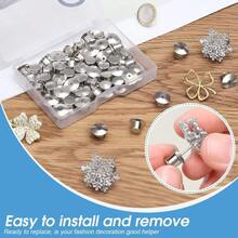 20pcs Gold & Silver Plated Brooch Clasps, Enamel Lapel Pins, Jewelry Making Components - 20pcs - View 5