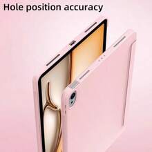 粉色平板电脑保护套，兼容 iPad 第 11 代、A16，三折设计，支持智能休眠/唤醒，轻巧便携，全覆盖气囊防摔，适用于 iPad Air 11 英寸（2026 款）、第 9 代（10.2 英寸）、第 10 代平板电脑，兼容三星 Galaxy Tab 系列平板电脑，兼容三星 Galaxy Tab S10 Lite/A11/A11 Plus 11 英寸平板电脑，兼容三星 Galaxy Tab S11 11 英寸（2025 款）/A9/A8/A7 Lite/A9 PLUS/S6 Lite - 粉色 - 查看 5