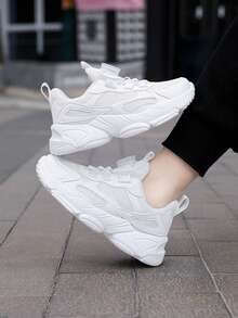 Giày thể thao trắng dành cho thanh thiếu niên, giày casual đi học, giày trắng dành cho sinh viên, phù hợp cho mọi mùa. - trắng - Xem 6