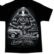 T Tee Shirt Lowrider Style Black DGA - Black - View 1