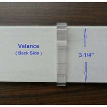 Valance Clips 6pcs 3-1/4'' Window Blinds Hidden Clip Plastic Horizontal Blinds Valance Retainer Holder - 3.25inchx6 - View 4