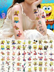 SpongeBob SquarePants 10pcs/20pcs Cartoon Character Stickers, Fun And Cute Themed Stickers Perfect For Birthday Party Favors Or Celebration Events - Multicolor - View 8