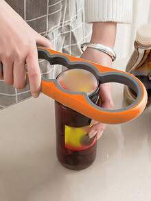 2pcs Can Opener & Bottle Opener Set, Suitable For People With Weak Hands, Multi-Function Manual Jar Opener Easily Removes Lids, Non-Slip Handle, Convenient For Users With Less Strength, Effort-Saving Kitchen Tool - View 1