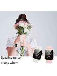 2片装通用二合一超薄钢化玻璃屏幕保护膜及保护壳，时尚防摔保护套，兼容 40/41/42/44/45/46/49mm系列，Ultra/SE/11/10/9/8/7/6/5/4，智能手表配件 - 2個顏色 - 查看 8